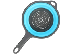 Escorredores De Silicone Dobráveis​​ Para Cozinha, Escorredores Dobráveis​​ Com Alças Para Despejar Massas E Vegetais(azul)