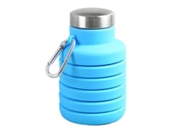 Garrafa Colapsível Infantil Silicone 510ml Azul Céu