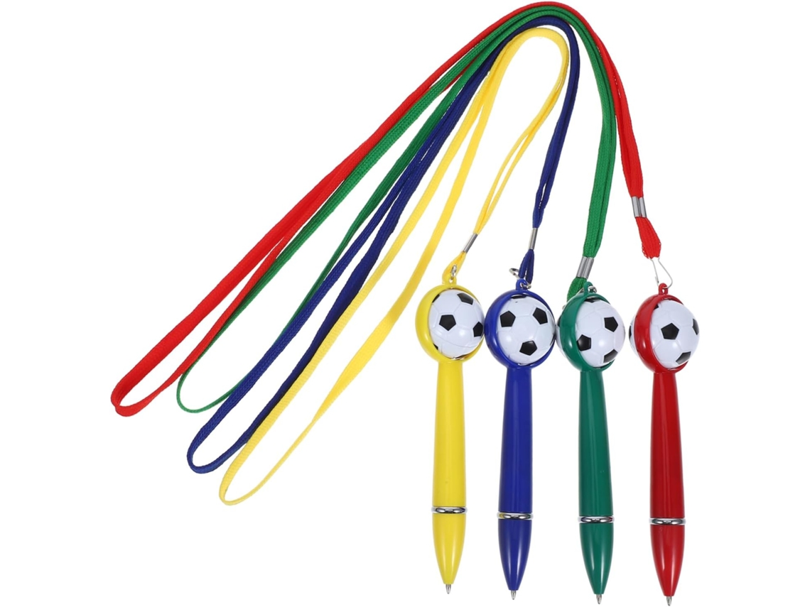 Conjunto De 4 Canetas Esferográficas Sewroro Com Tema Futebol,