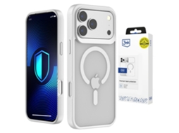 Capa 3mk Smoke Magcase Para Iphone 17 Pro Max Com Fecho Magnético.