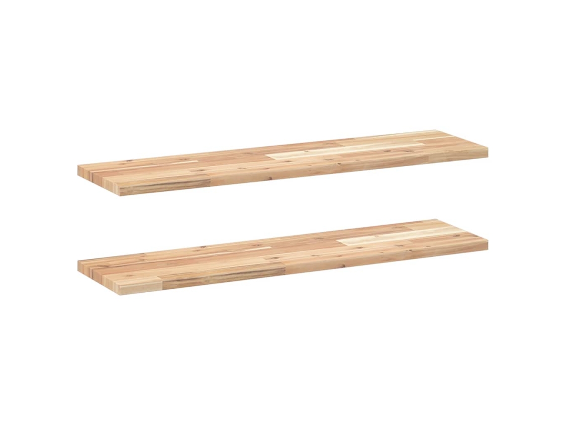 Floating Shelf, Floating Shelves Vidaxl Marrom Madeira De Acácia (100 X 20 X 2 Cm)