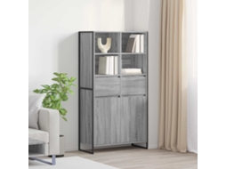 Vidaxl Buffet Cinza Sonoma 81 X 36 X 150,5 Cm Madeira Processada