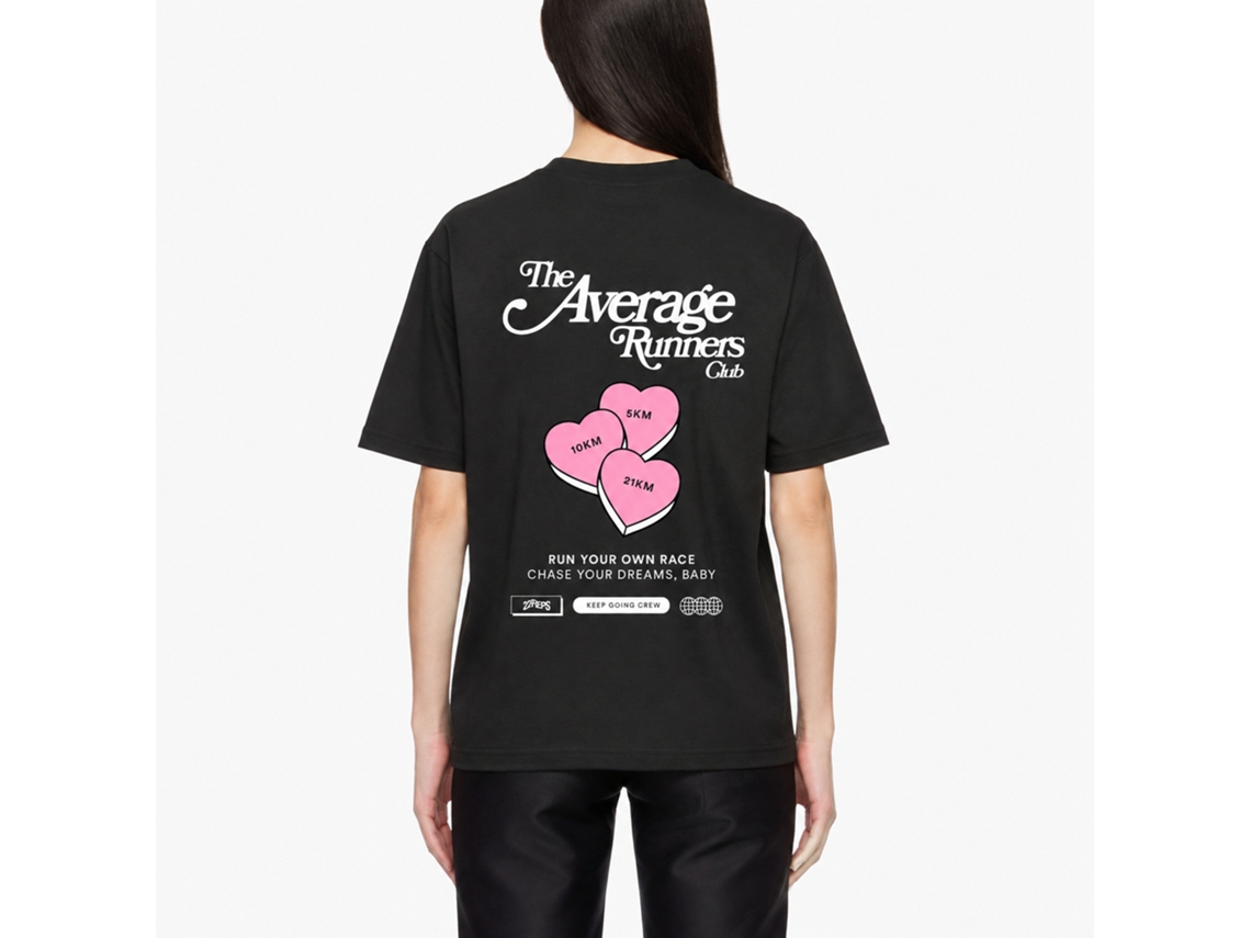 Camiseta Rockinstone Average Runners Love Hearts - Estilo de Designer Exclusivo