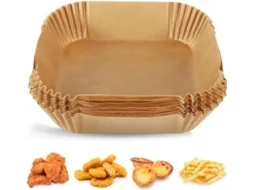 100 Folhas De Papel Vegetal De 16 X 4,5 Cm Para Fritadeiras Elétricas De Ar Com Duas Cavidades, Acessórios Para Fritadeiras Elétricas Ar