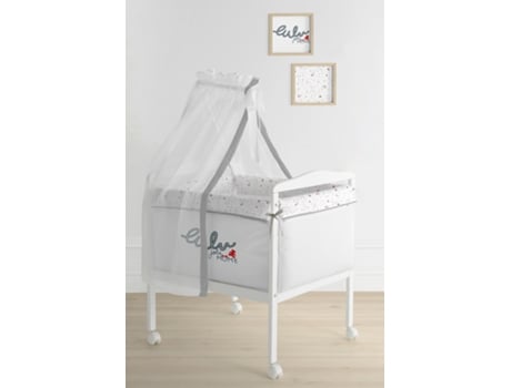 Tex Y Vel Jolie Mome Square Mini Berço Cinza Lulu Castagnette