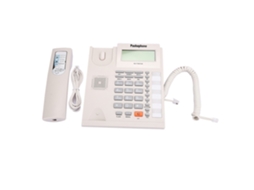 Kit De Extensão De Botão Grande Para Telefone Com Fio, Viva Voz E Display Lcd Branco Brilvibera