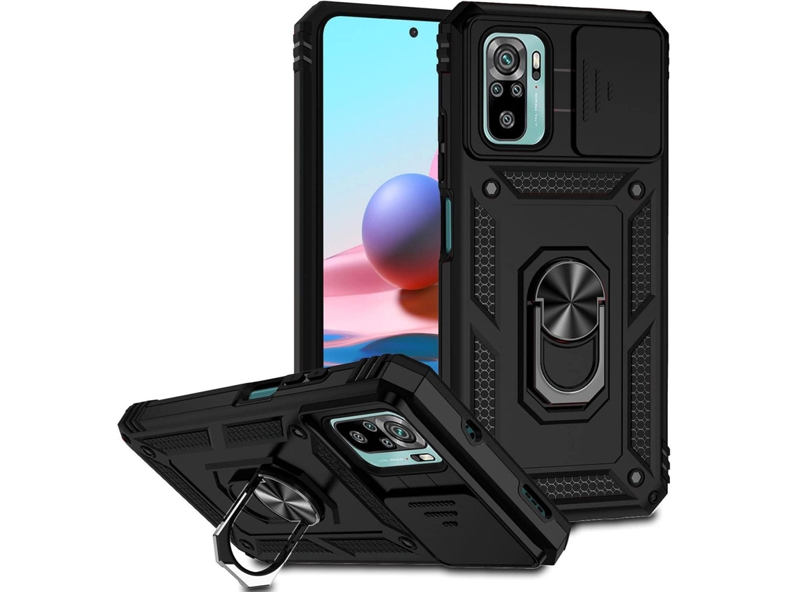 Lurelia Proteção Robusta Xiaomi Redmi Note 10 / 10s 4g, Capa Com Anel E Película De Ecrã