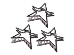 Unidades Hottie Metal Star Clip Acessório De Cabelo Decorativo Y2k