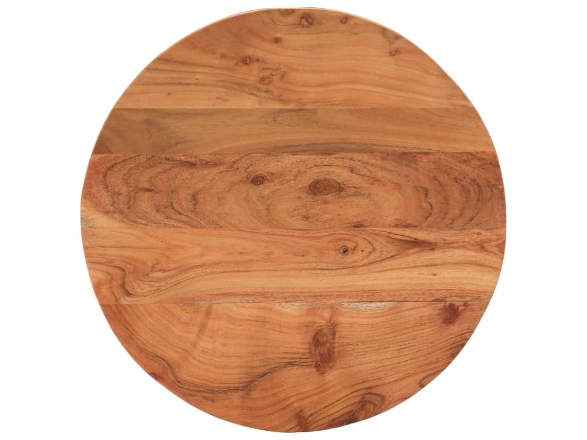 Vidaxl Tampo De Mesa Redondo Ø50x2,5 Cm Madeira De Acácia Maciça