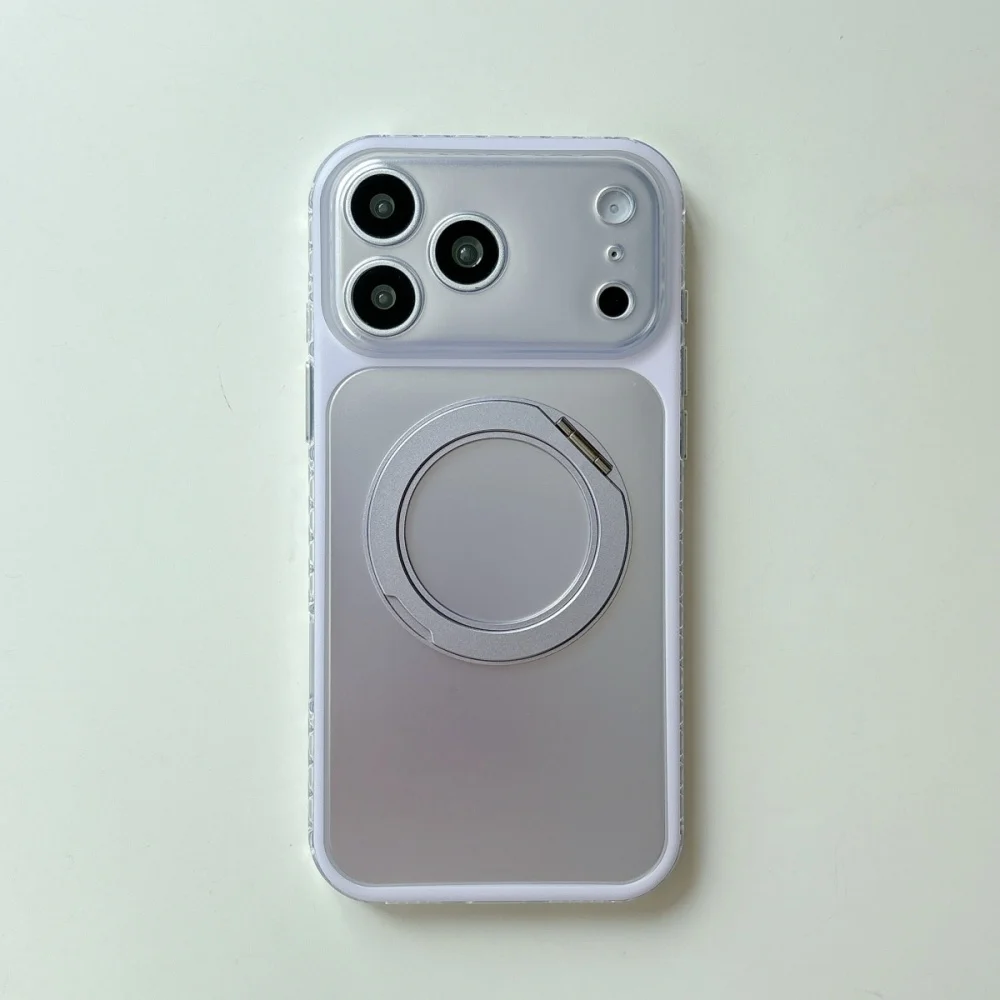 (roxo Claro, Iphone 15 Pro Max) Capa De Celular Macia, Suporte Giratório 360°, Proteção Total Da Câmera, Capa Protetora À Prova De Choque.