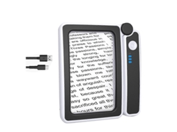 Lupa De Leitura Grande 4x Com Lâmpada, Lupa Iluminada Com 10 Leds, Dobrável E Portátil Mag Perfet Aquaforge