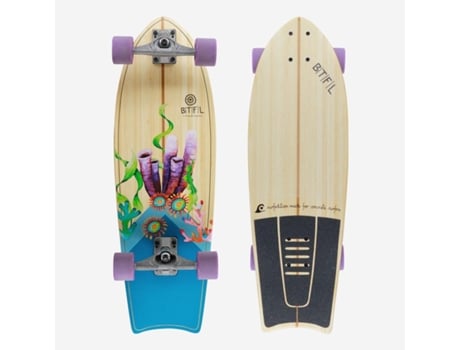 Surfskate Alvar Prancha Completa Prancha De 30” Com Kicktail Btfl