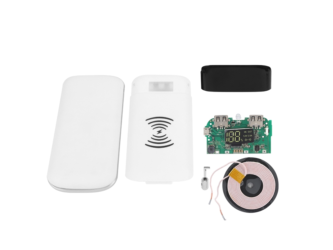 Kit de Power Bank EOOCOO (carregamento Sem Fio Qi com Display Digital)