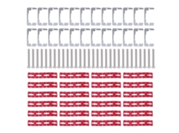 Conjunto de espaçadores de placa de parede Primerox com parafusos inox 150pcs | S/MARCA