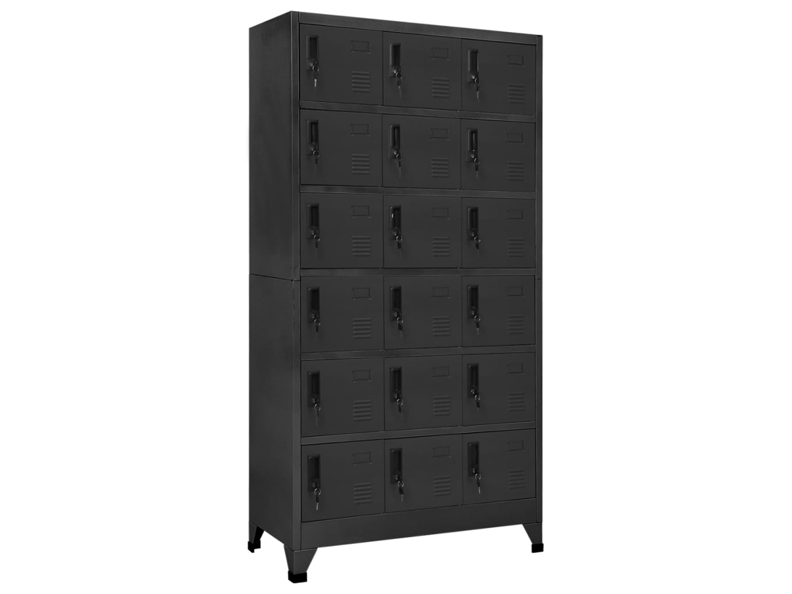 Vidaxl Cacifo 90x40x180 Cm Aço Antracite