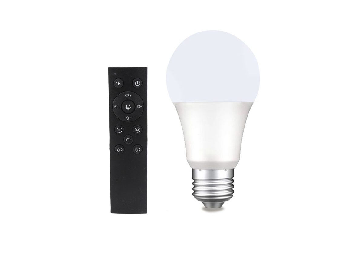 Rebe-lâmpada Led Inteligente Com Controle Remoto Regulável E Mudança De Cor Base E26/e27