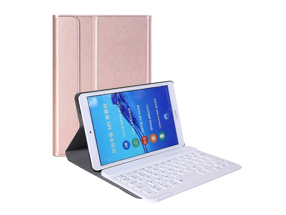 Teclado Bluetooth Destacável A0m5 + Capa De Couro Ultrafina Com Abertura Horizontal Para Tablet Huawei Mediapad M5 E Honor Tab 5 De 8 Polegadas, Com S