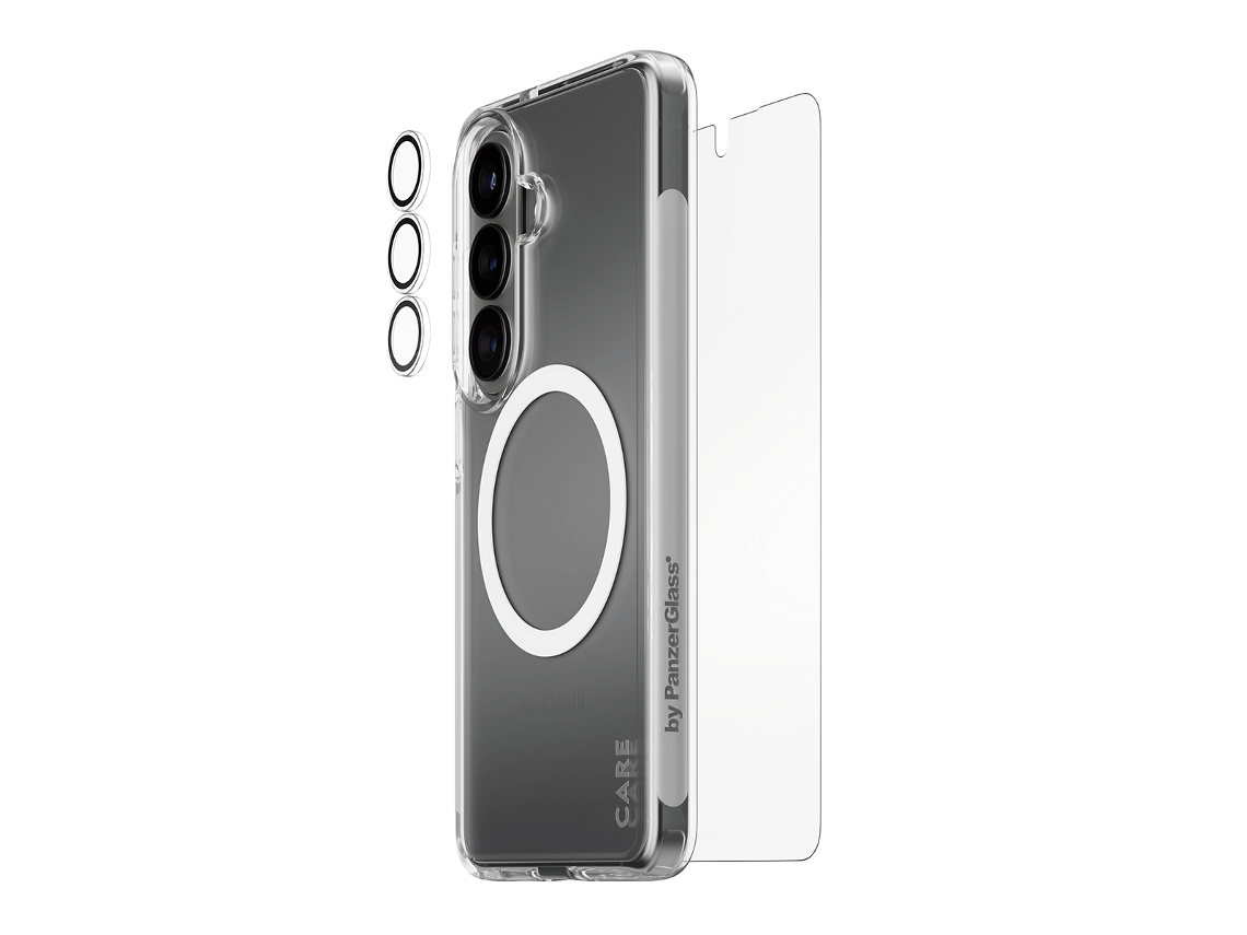 Bundle 3-in-1 PANZERGLASS CARE para Samsung Galaxy S26