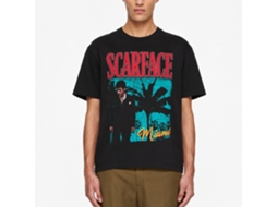Rockinstone Scarface Movie Palms Miami Bright Black Adult T-shirt Size:s
