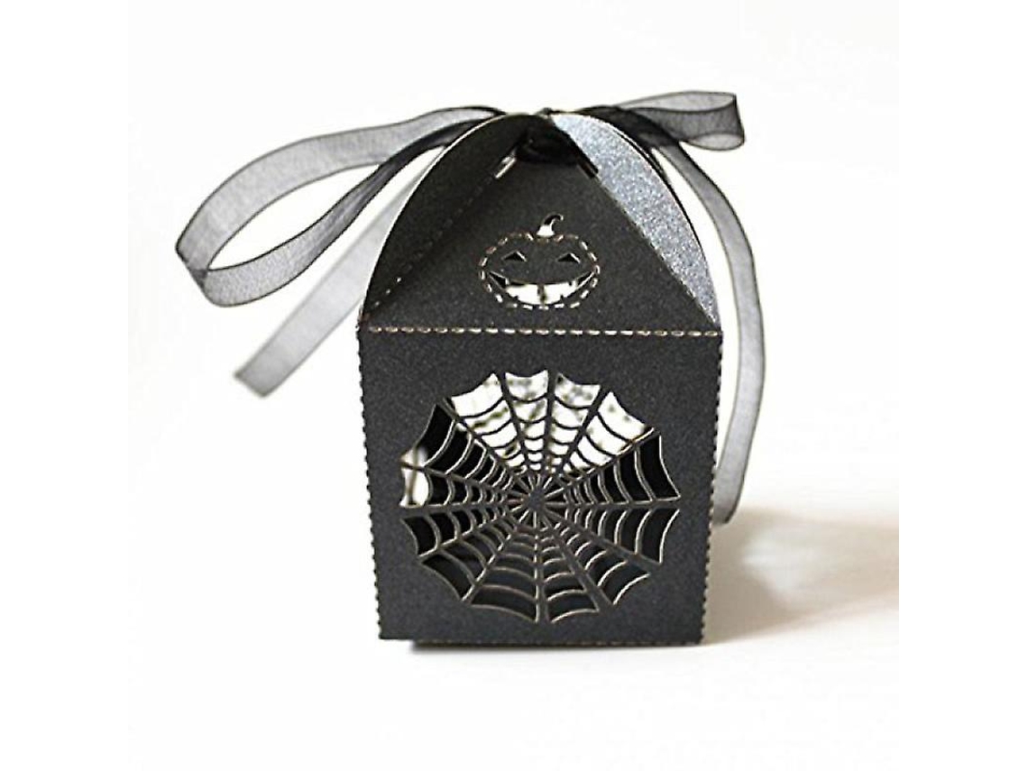 50 Unidades De Caixa De Doces De Papel Para Decorações De Halloween Allinless