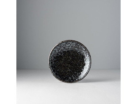 Feito No Japão Assiette Creuse Para Aperitivo Pérola Negra 17 Cm Made