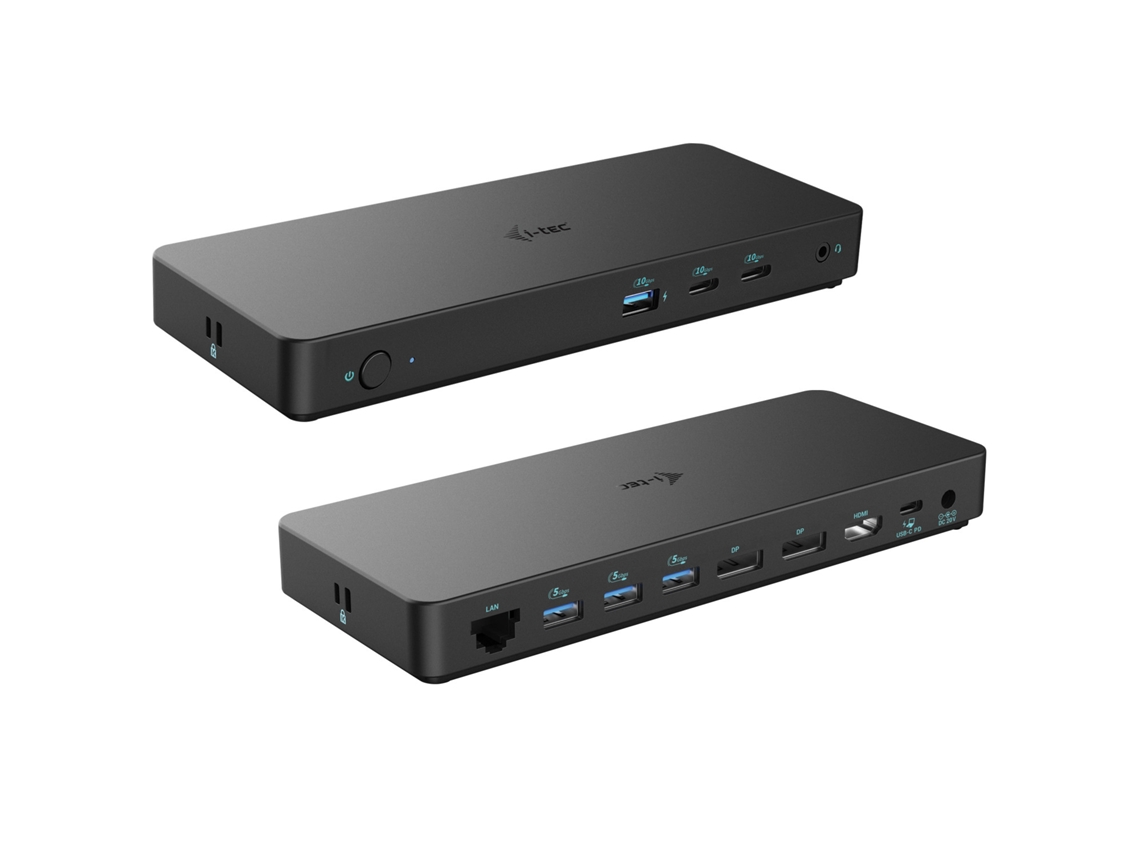 Base para laptop I-TEC C31Tripledockpdpro2It e replicador de porta com fio USB 3.2 Gen 1 3.1 Gen 1 Type-C preto