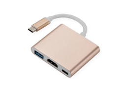 Hub USB C para HDMI SPQMENT (dourado)