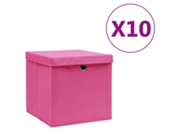 Storage Box, Storage Boxes Vidaxl Cor-de-rosa Tecido (n/a)