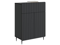 Buffet com gaveta preto 66x34,5x92 cm madeira MAISON EXCLUSIVE