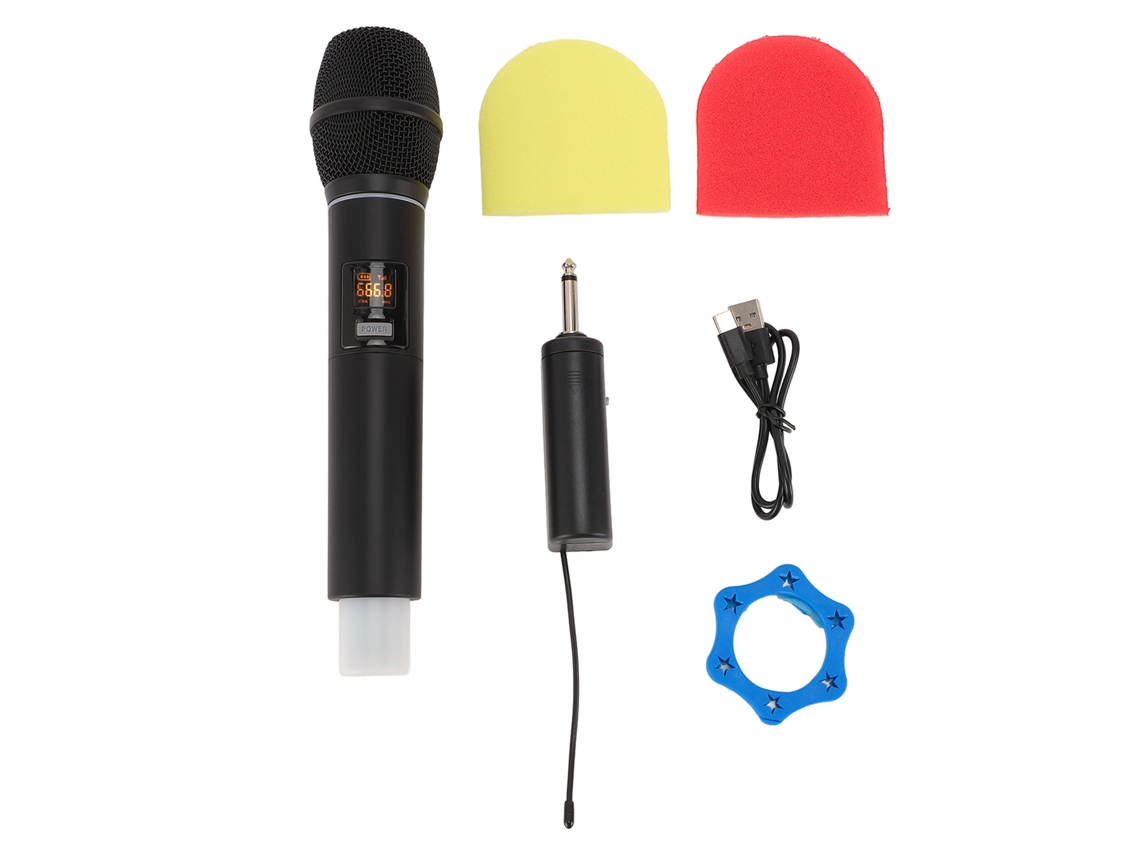 Micrófono Inalámbrico Recargable Dinámico Profesional Uhf