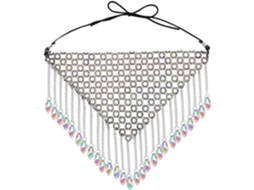 Joias de cristal SFUSHOS com strass para festas e Halloween.