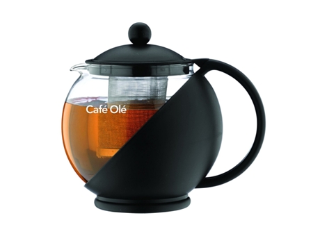 Bule Com Infusor Preto 1,2L CAFE OLE