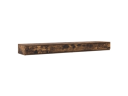 Mesa De Cabeceira Fumada De Carvalho Para Quarto Vidaxl Castanho Madeira (180x36,5x16,5cm)
