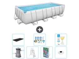 Bestway Piscina Bestway Power Steel Retangular - 488x244x122 Cm - 8-peças S576