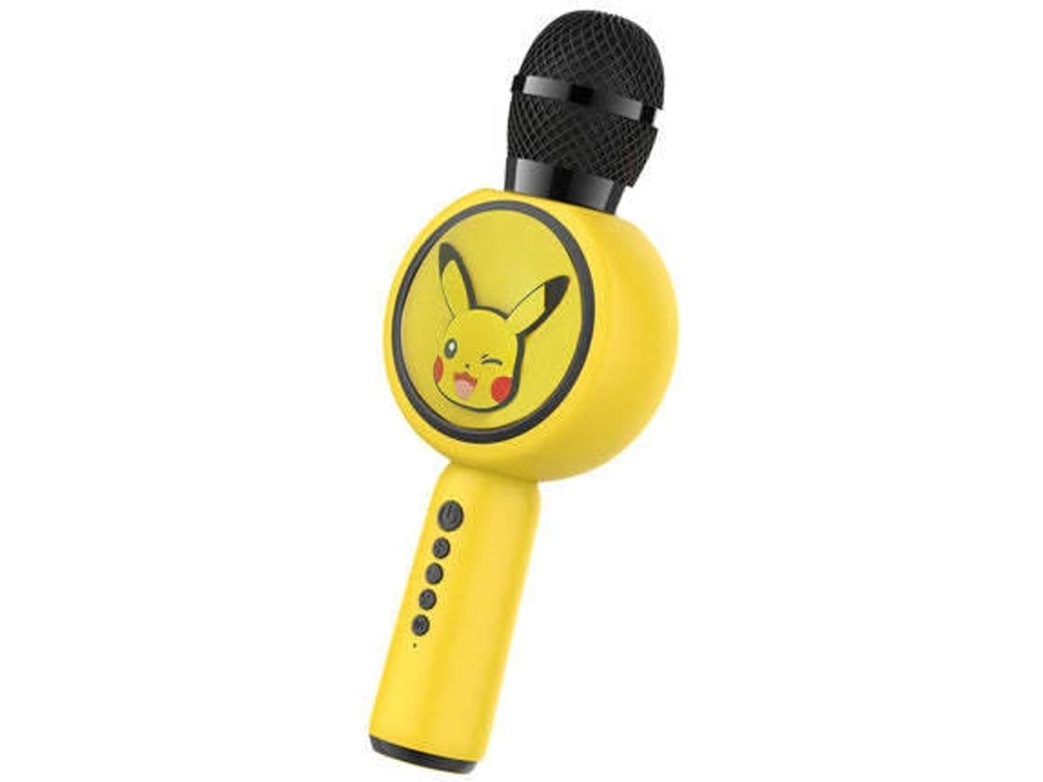 Microfone OTL Popsing LED - Pokemon Pikachu (Outlet Caixa Aberta - 5 W - Amarelo)