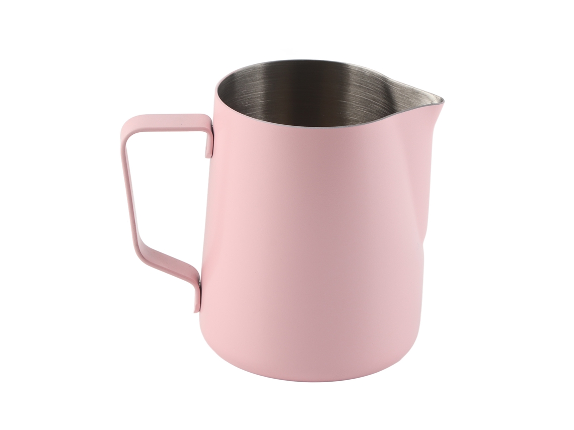 Jarrinha de Aço Inoxidável 600ml Rosa para Espumar Café e Latte Art LAXISCREED