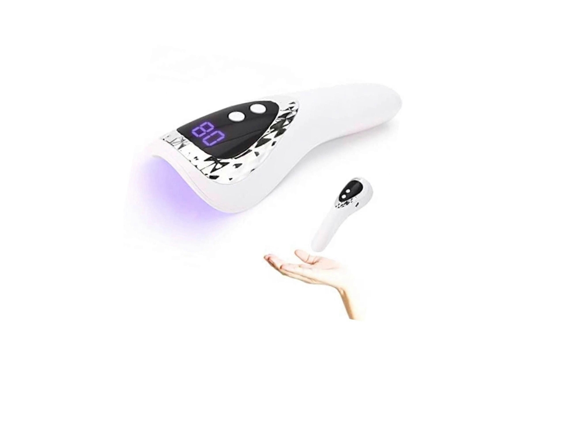 Mini Lâmpada De Unhas Uv Led Lâmpada De Unha Portátil Para Gel Timer Polonês Com Tela Lcd