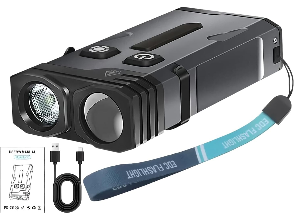 Lanterna De Led Com Chaveiro Lanterna De Led Magnética Compacta 1100 Iluminação Portátil Para Eq Gokoco