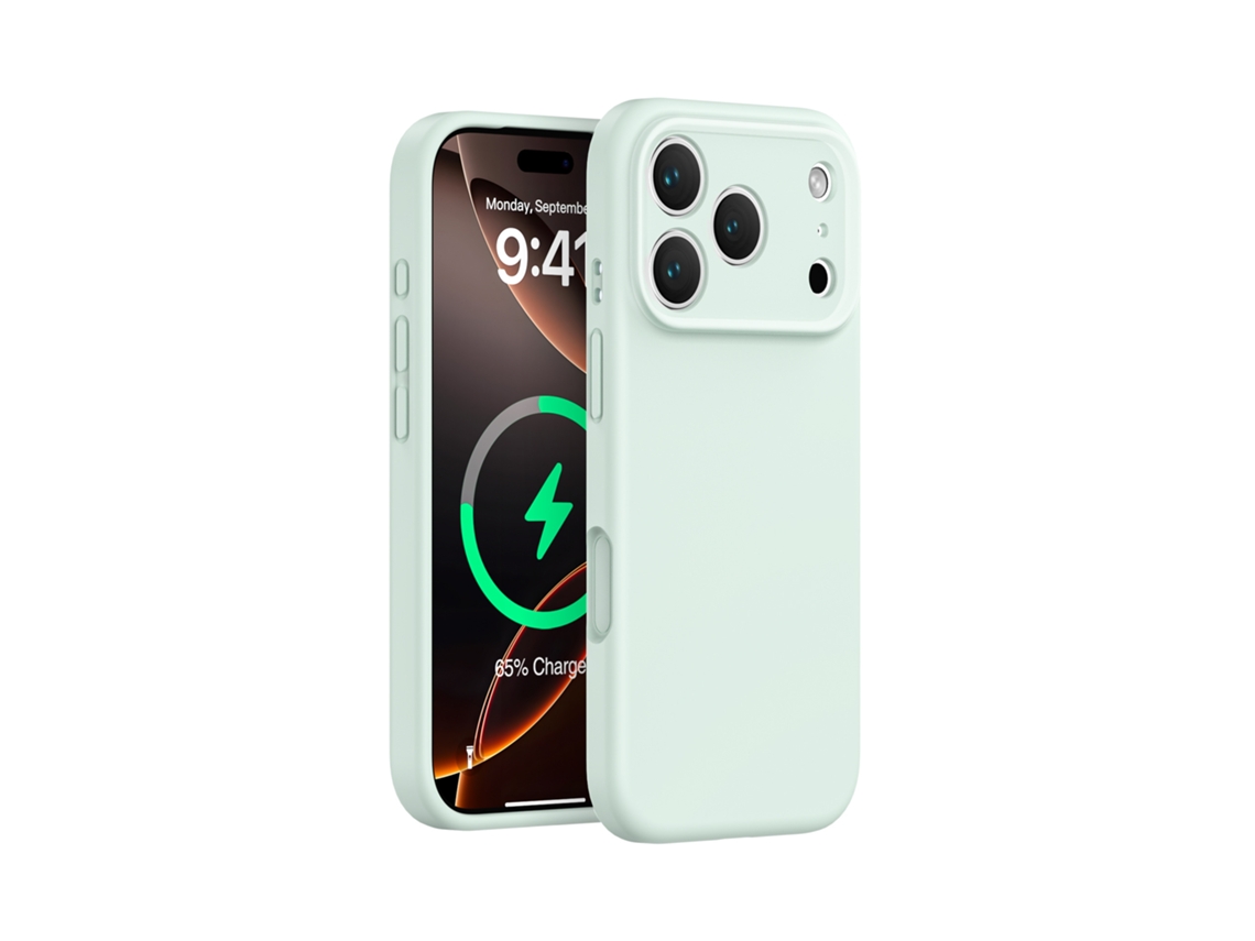 (verde Claro, Iphone 16 Plus) Capa Magnética De Silicone Líquido Para Iphone, Cobertura Total Com Aberturas Precisas E Botões Integrados.