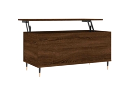 Mesa Centro Derivados Madeira Carvalho Castanho MAISON EXCLUSIVE (90x44,5x45 cm)