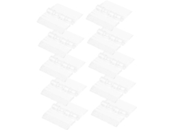 Conjunto De 10 Dobradiças Dobráveis Acrílico, Pequenas Para Vitrines,