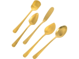Conjunto de colheres de sobremesa - Aço inoxidável - 4 peças.