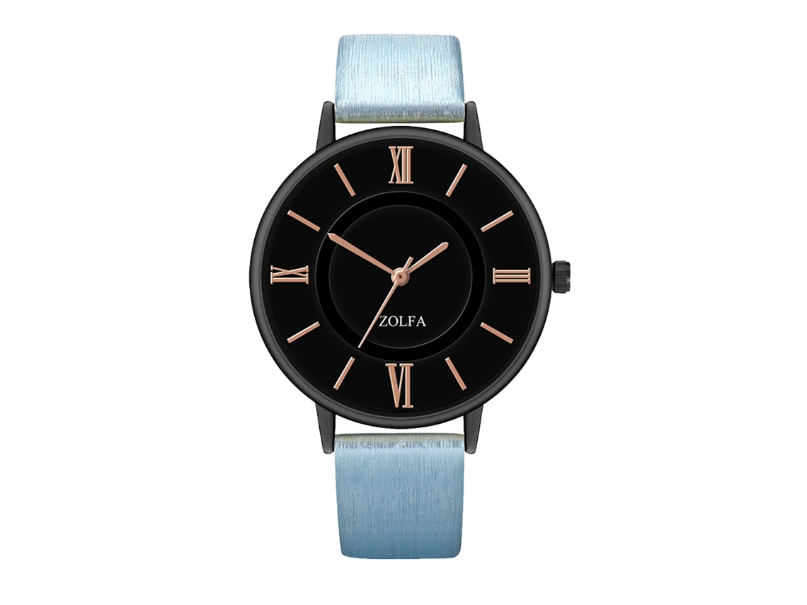 Reloj De Cuarzo Clásico Elegante Estilo Empresarial Unisex Pareja Regalo Azul