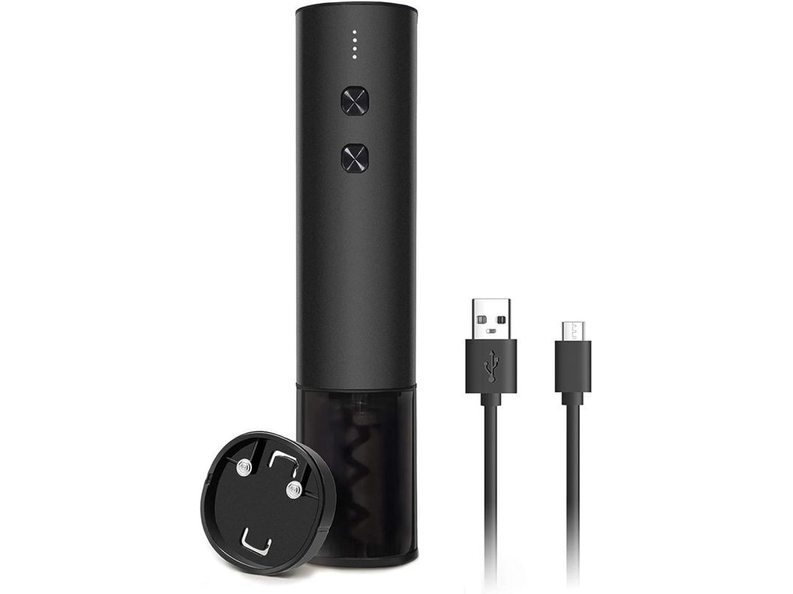 abre garrafas Elétrico com Cortador de Lâmina e Cabo Usb (bla Xwz)