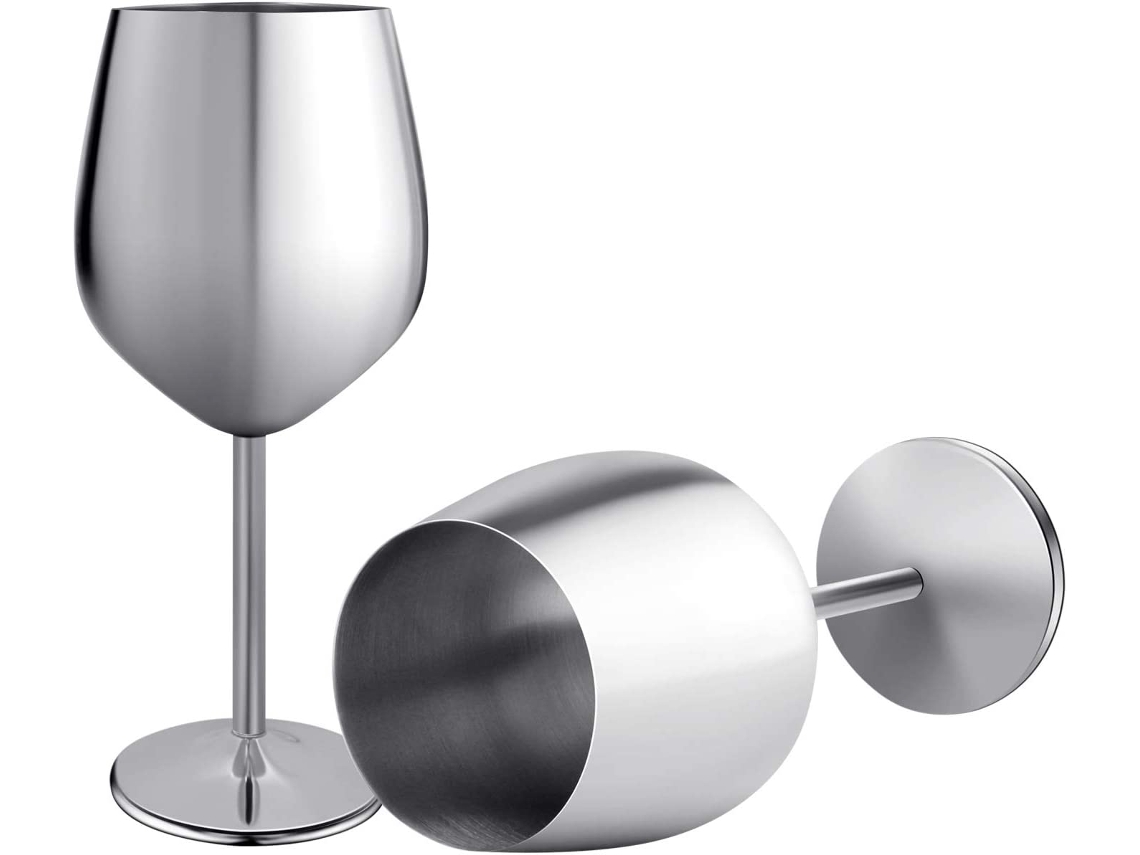 Taças de Vinho de Aço Inoxidável de Alta Qualidade, com Parede Dupla e Isolamento Inquebrável, Sem Bpa SUNNY SPACES