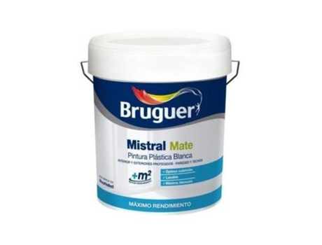 Pintura Mistral 15 Lts. Blanco Bruguer Bruguer Pinturas Akzo