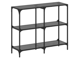 Console Table, Console Tables Vidaxl Preto Aço (98 X 30 X 81 Cm)