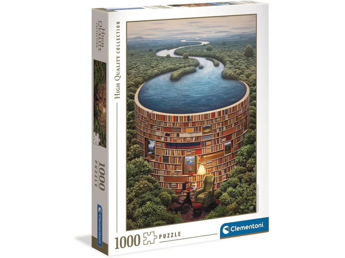 Puzzle 2D CLEMENTONI Bibliodame (Idade Mínima: 10 - 1000 Peças)