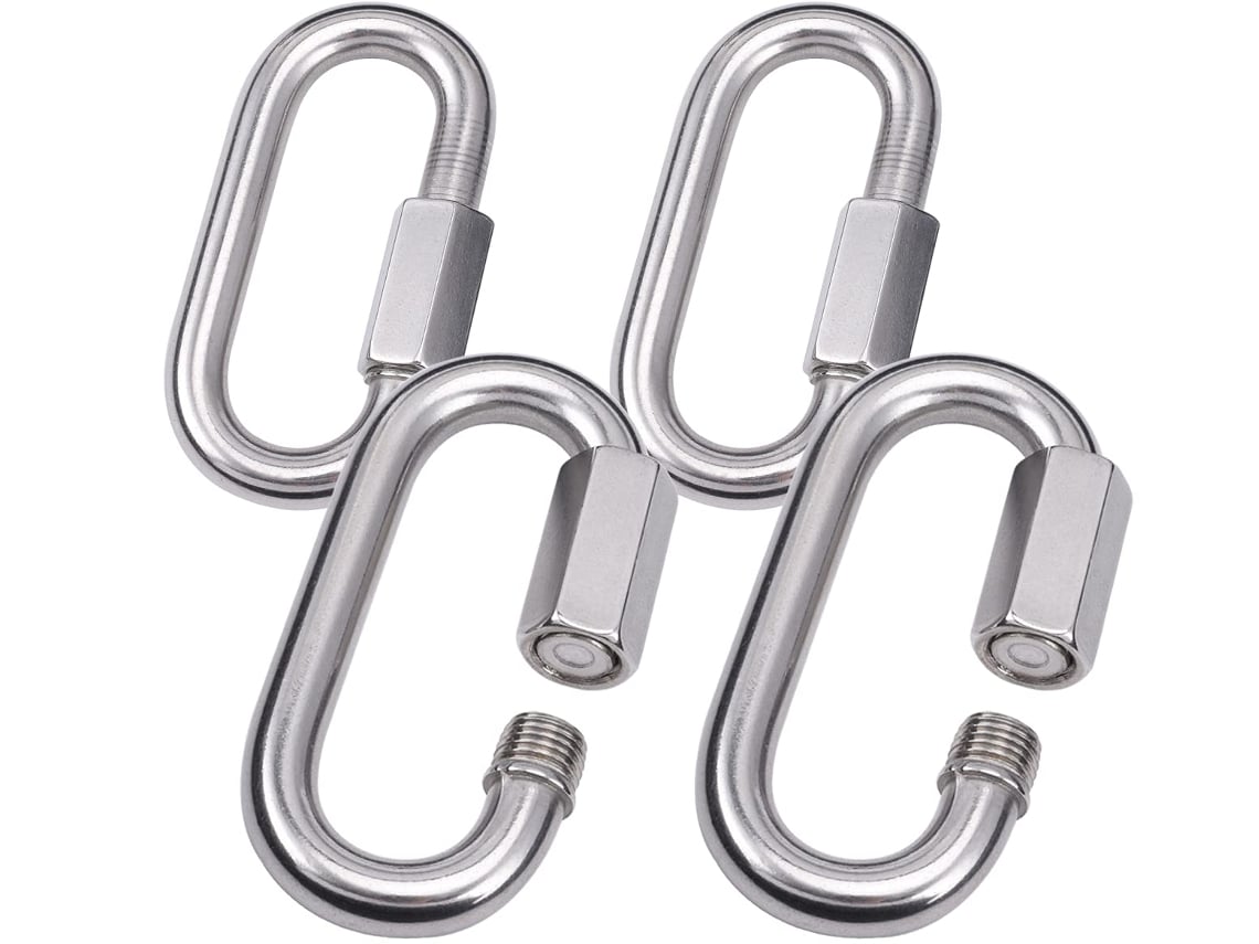 Conector De Corrente Quick Link M10 Em Aço Inoxidável, Pacote Com 4