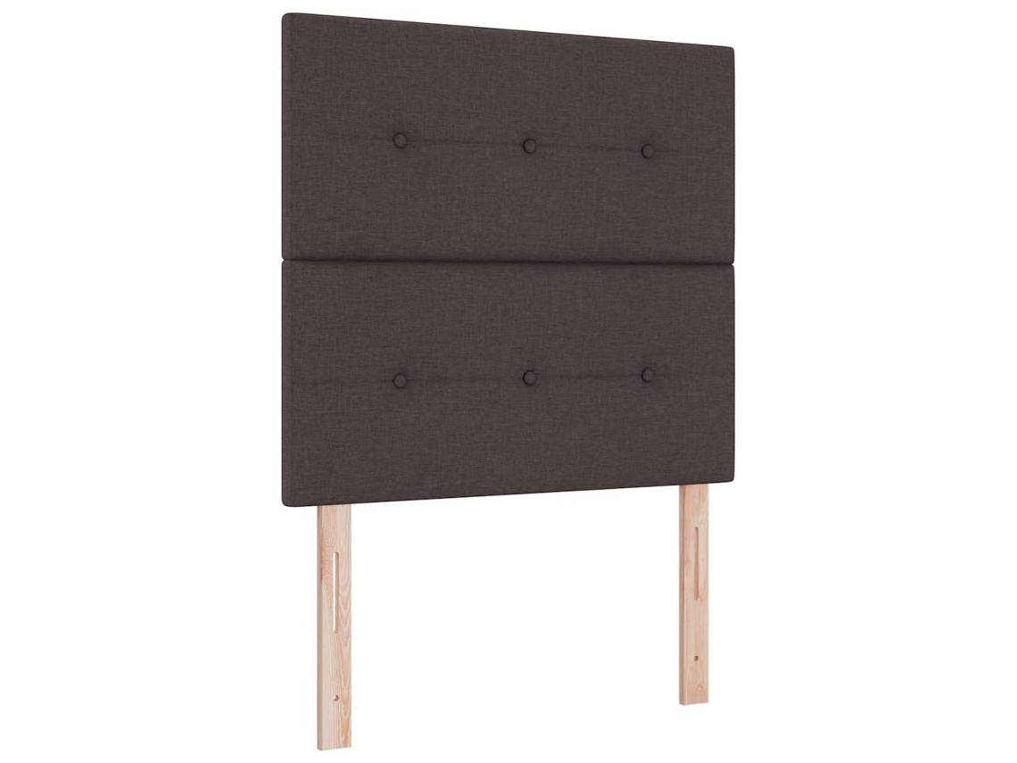 Cabeceira Ajustável em Altura Marrom Escuro 90 Cm Tecido MAISON EXCLUSIVE